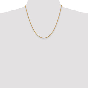 14K Box with Lobster Clasp Chain (Style BOX200-20)