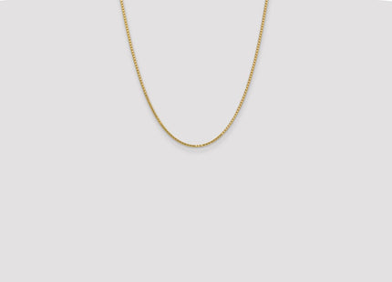 14K Box with Lobster Clasp Chain (Style BOX200-22)