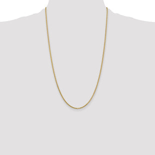 14K Box with Lobster Clasp Chain (Style BOX200-26)