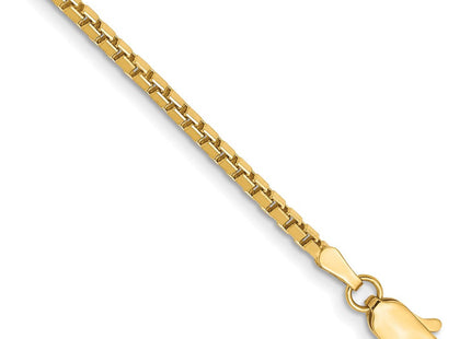 14K . Box with Lobster Clasp Bracelet (Style BOX200-7)