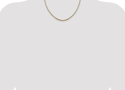 14K Box with Lobster Clasp Chain (Style BOX250-18)