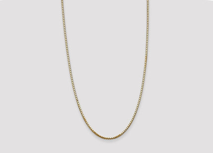 14K Box with Lobster Clasp Chain (Style BOX250-28)