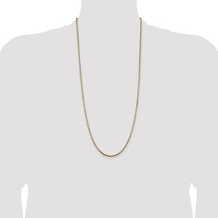 14K Box with Lobster Clasp Chain (Style BOX250-30)