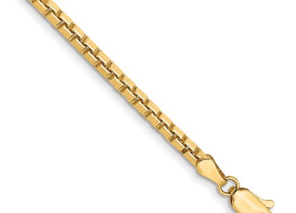 14K gold box link chain