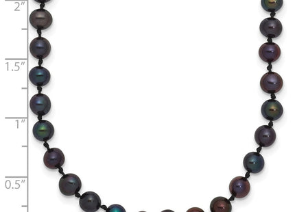14k 4- Black Near-Round Freshwater Cultured Pearl Bracelet