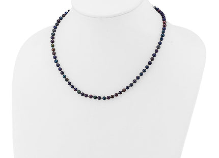 14k 4- Black Near-Round Freshwater Cultured Pearl Bracelet