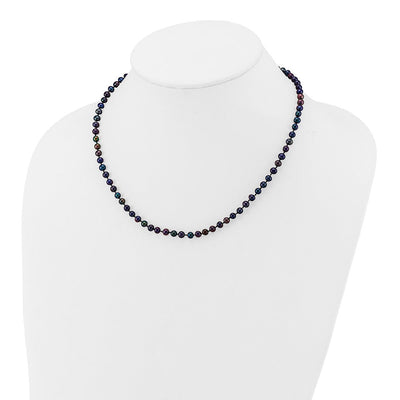 14K Black Near-Round Freshwater Cultured Pearl Bracelet
