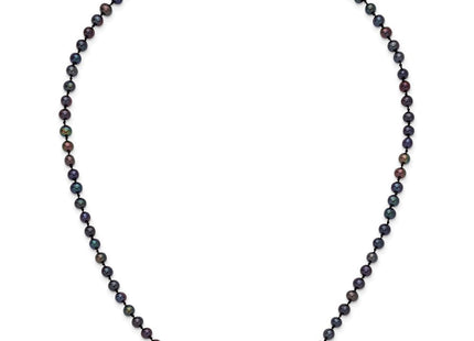 14k 4- Black Near-Round Freshwater Cultured Pearl Bracelet