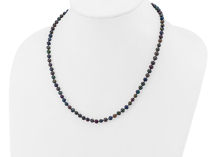 14k 4- Black Near-Round Freshwater Cultured Pearl Necklace