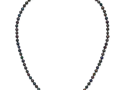 14k 4- Black Near-Round Freshwater Cultured Pearl Necklace