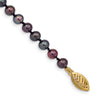 14k 4- Black Near-Round Freshwater Cultured Pearl 7. Bracelet