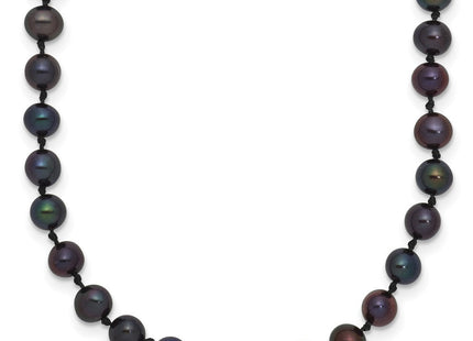 14k 4- Black Near-Round Freshwater Cultured Pearl Bracelet