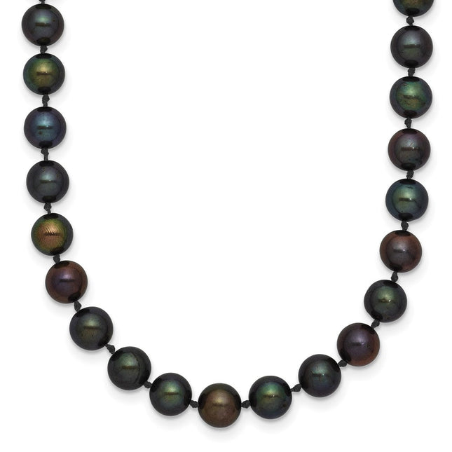 14k 5- Black Near-Round Freshwater Cultured Pearl Bracelet
