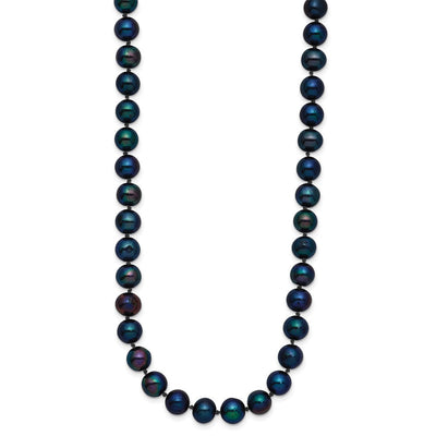 14K Black Near-Round Freshwater Cultured Pearl Bracelet