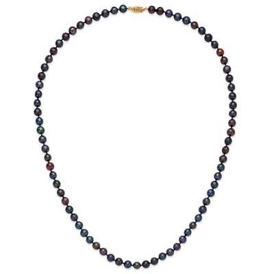 14K Black Near-Round Freshwater Cultured Pearl Bracelet