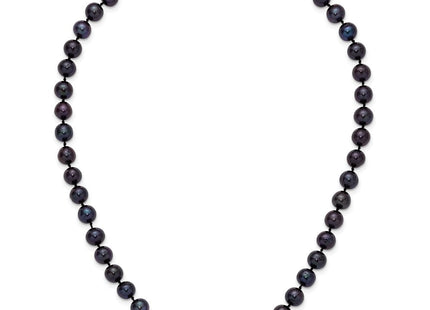14k 7- Black Near-Round Freshwater Cultured Pearl Bracelet