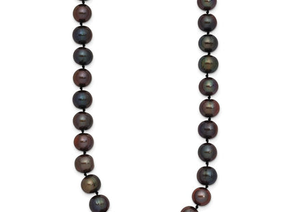 14K gold pearl necklace, alternate view