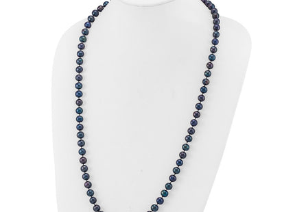 14K gold pearl necklace, another view
