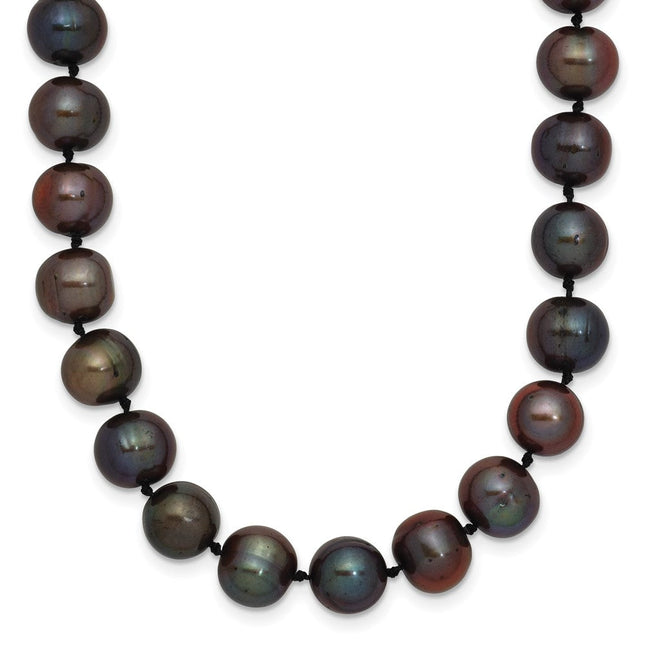 14k 8- Black Near-Round Freshwater Cultured Pearl Bracelet