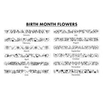 10k White Gold Name and Birth Flower Ring view 2