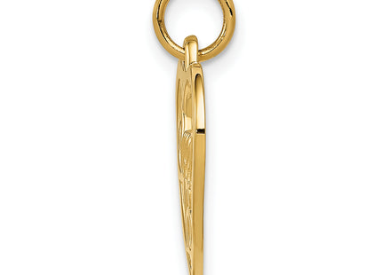 14k Sweet 16 Charm, 19 x 15mm