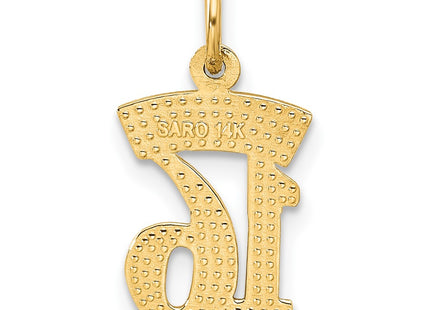 14K gold charm, another view