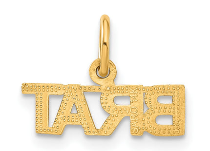 14K gold charm, another view