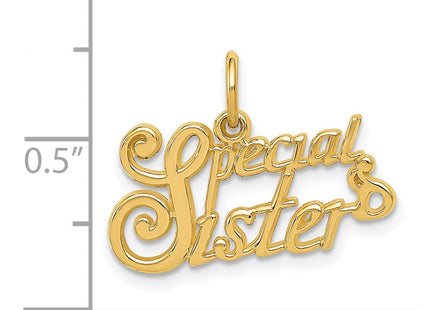 14k SPECIAL SISTER Charm (Style C1069)