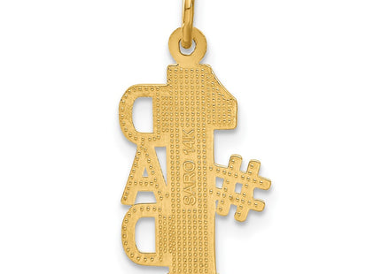 14K gold charm, another view