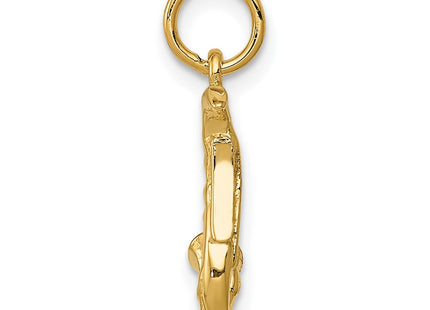 14K gold charm, alternate view