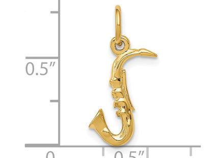 14K gold charm, further view