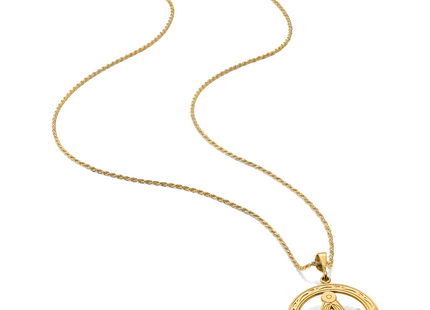 14k Polished & Textured Large Masonic Symbol Pendant