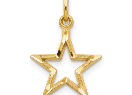14K gold star charm