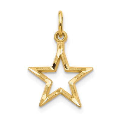 14K gold star charm