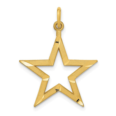 14K gold star charm