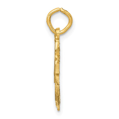 14K Unicorn Head Pendant