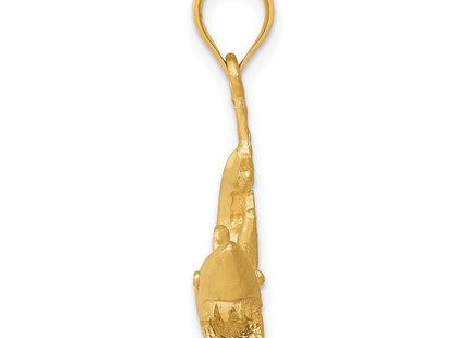 14K gold pendant, alternate view