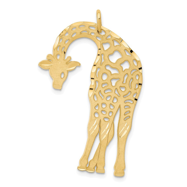 14k Giraffe Charm, 35 x 23mm