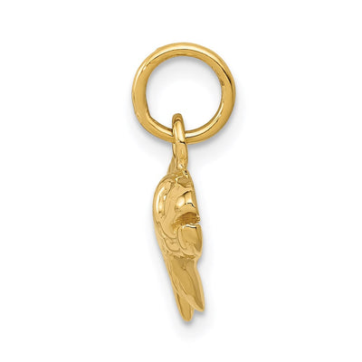14K Fish Charm, 16 x 24mm