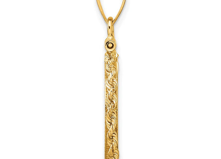 14K gold pendant, alternate view