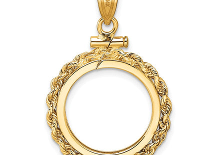 14K gold pendant, another view