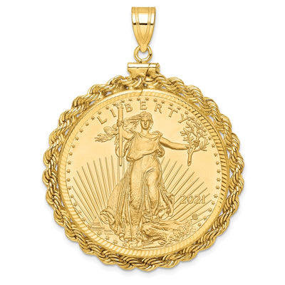 14K yellow gold pendant