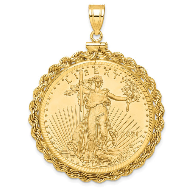 14k Yellow Gold Pendants Style C1215D - Classique Jewelry Inc.