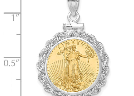 14k White Gold Pendants Style C1215W - Classique Jewelry Inc.