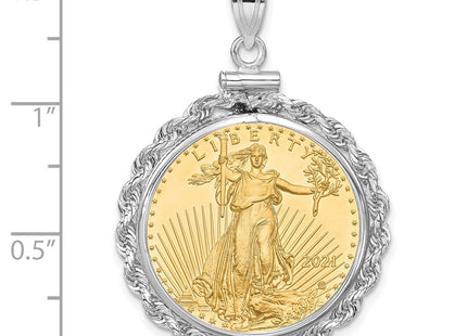 14k White Gold Pendants Style C1215W - Classique Jewelry Inc.