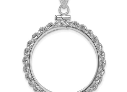 14K white gold pendant