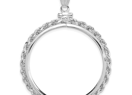 14K white gold pendant