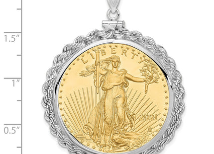 14k White Gold Pendants Style C1215W - Classique Jewelry Inc.