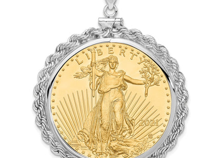 14k White Gold Pendants Style C1215W - Classique Jewelry Inc.