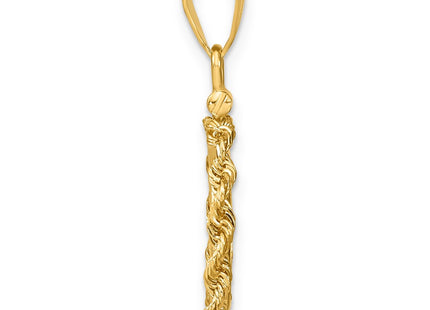14K gold pendant, alternate view